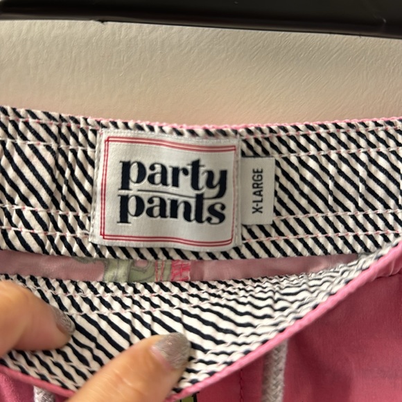 Pale pink and cacti swim shorts - Picture 3 of 5